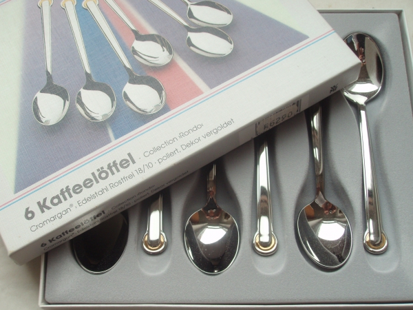 WMF - Collection Rondo - Cromargan mit Golddekor - versch. Besteckteile